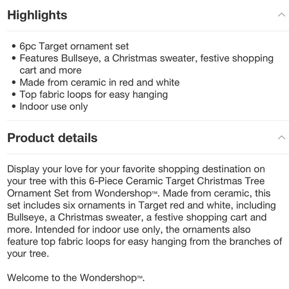 Target Themed Ceramic Ornament Set HTF - Picture 5 of 14